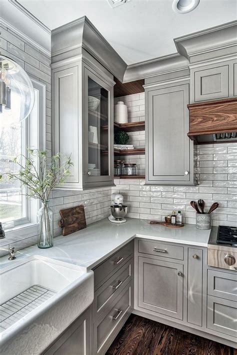 light grey kitchen cabinets